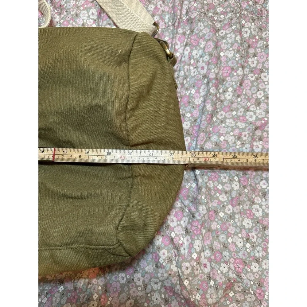 KNOWN SUPPLY Organic Canvas Duffle Bag Olive Green Weekend Travel Tote